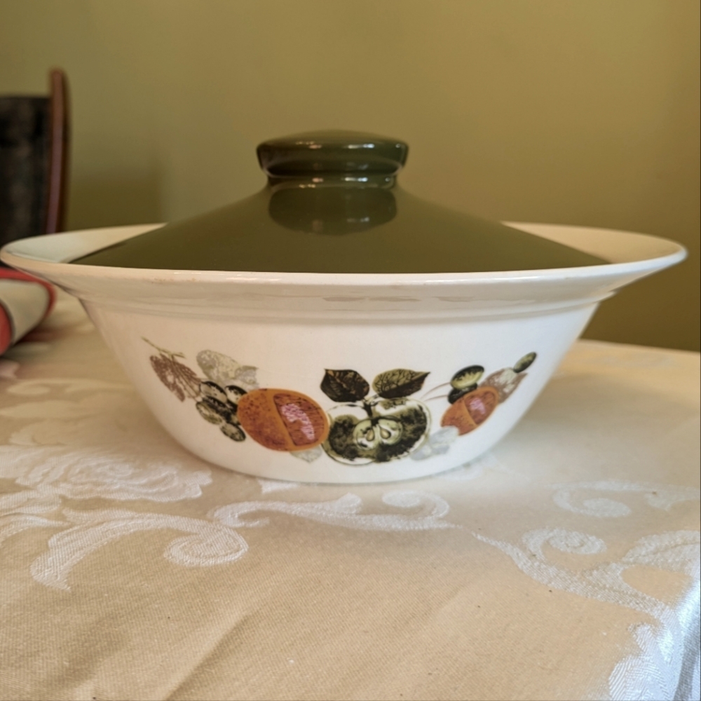 Johnson Brothers covered dish - MCM ironstone china